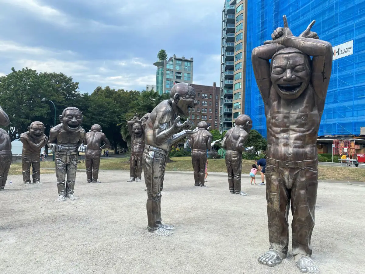 The A-maze-ing Laughter sculptures in Vancouver, BC