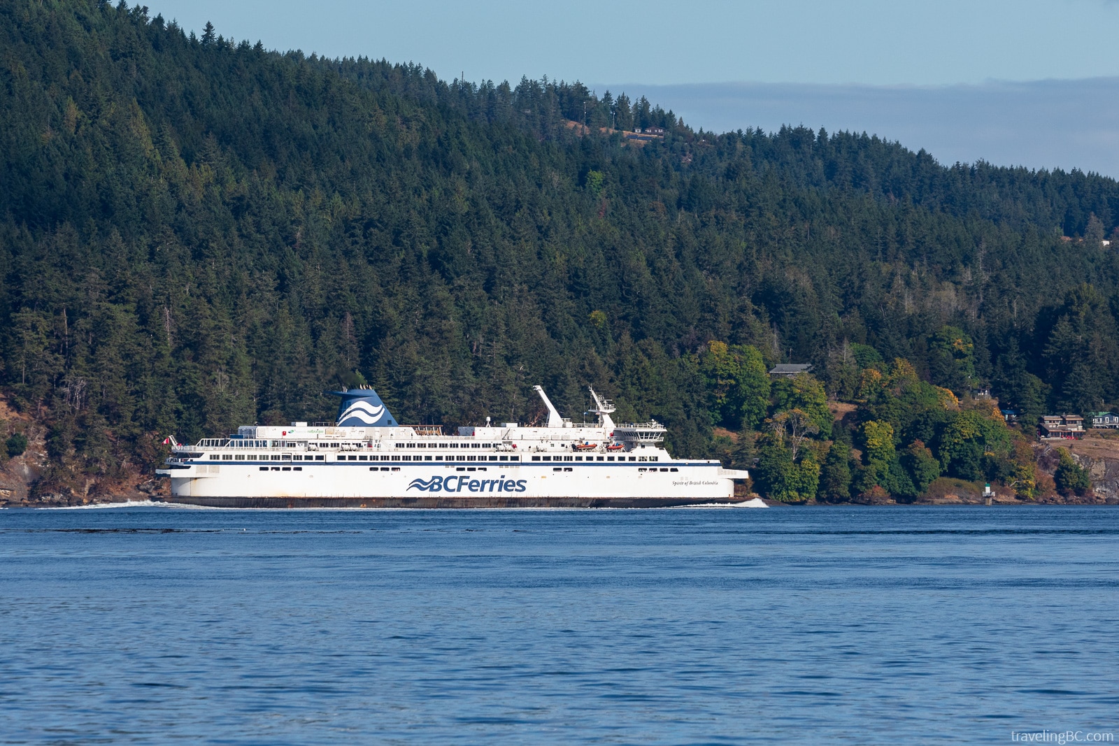 BC Ferries sailing by Galiano Island