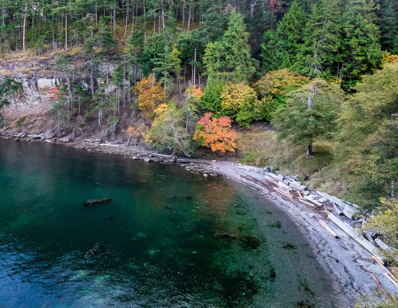 Echo Bay on Saturna Island in the Gulf Islands National Park Reserve
