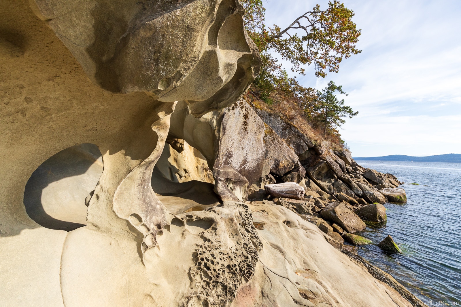 Sandstone cave on Galiano Island