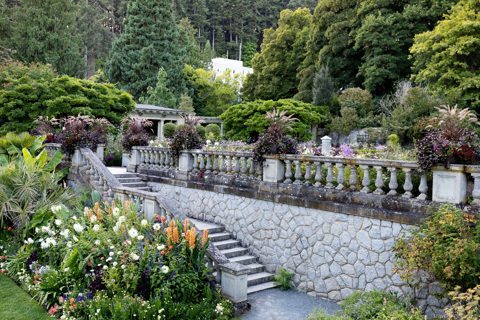 Garden at Hatley Castle