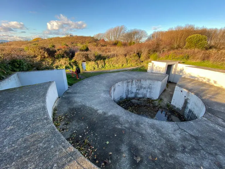 One of the Fort Macaulay gun emplacements at Macaulay Point Park