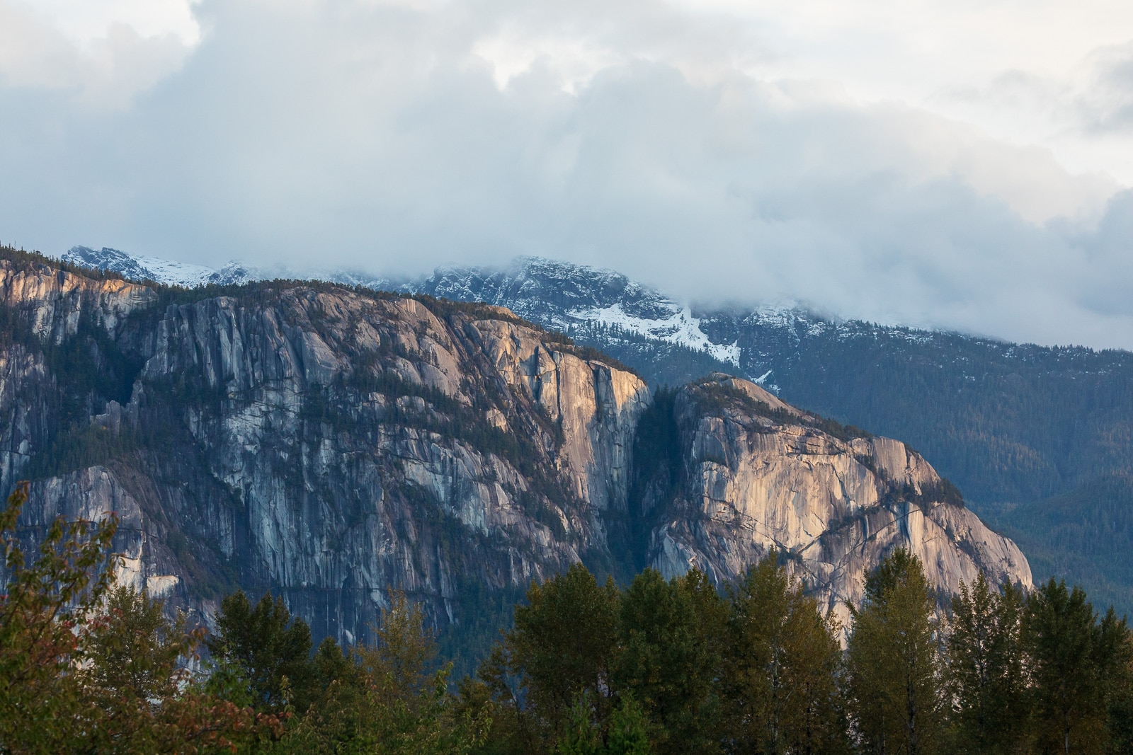 The impressive Stawamus Chief in Squamish, BC