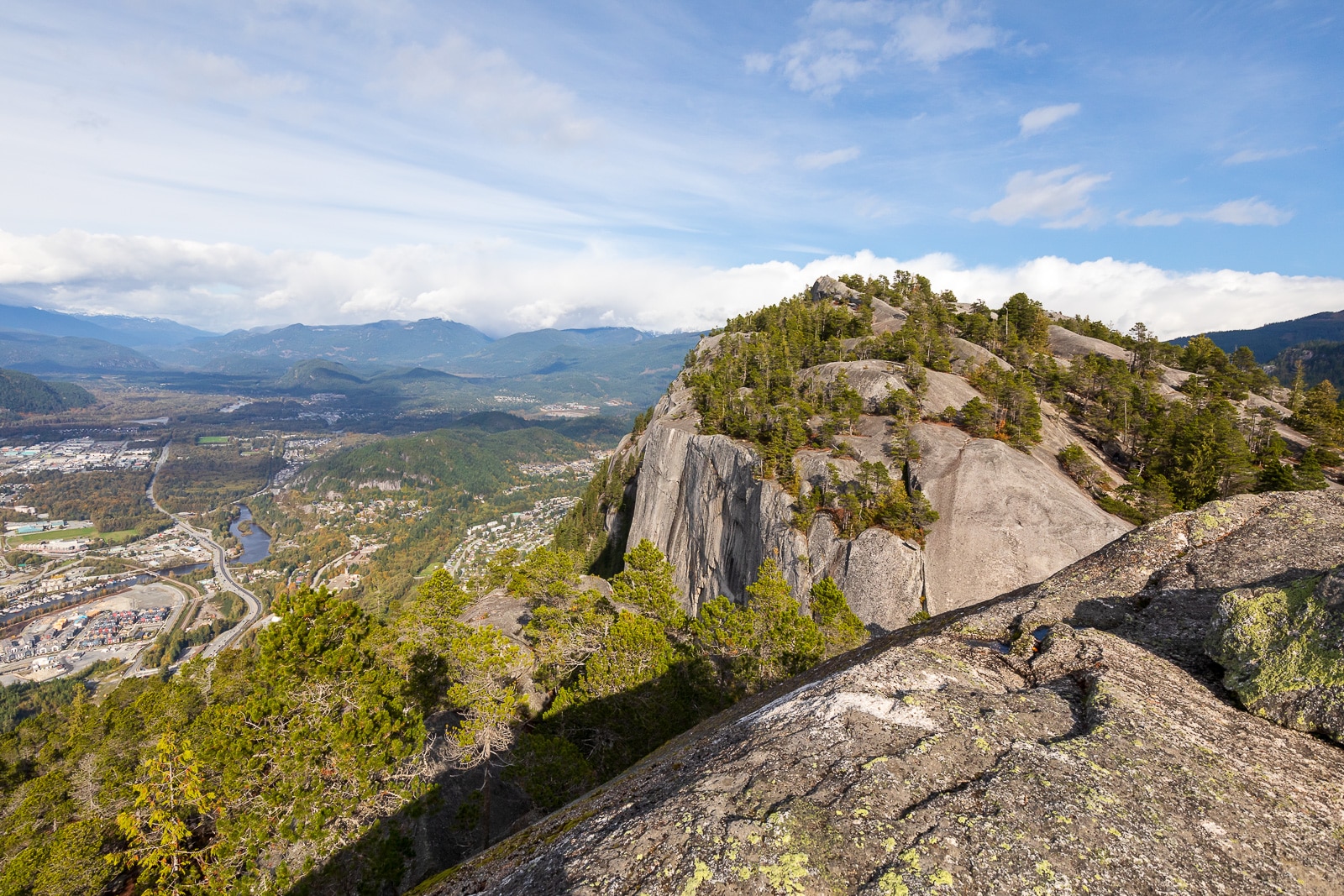 At the summit of the first peak of the Stawamus Chief, Squamish