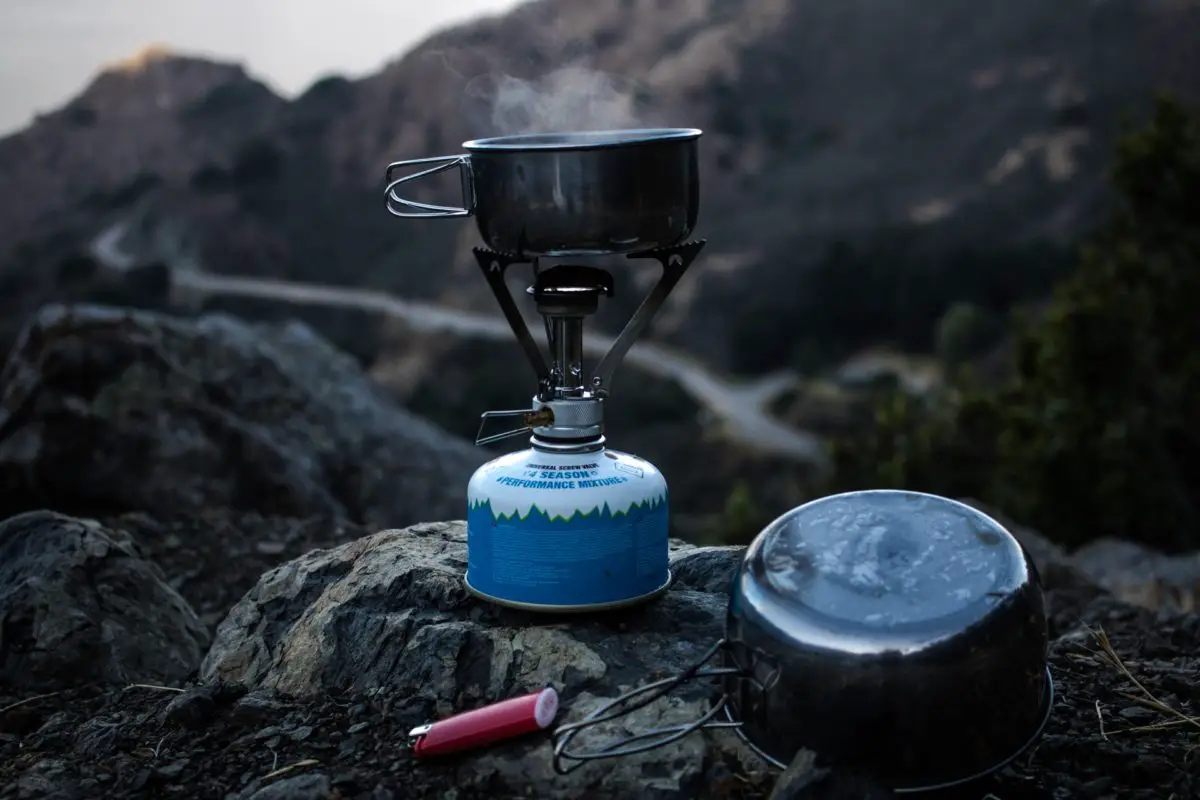 Cooking with a backpacking stove