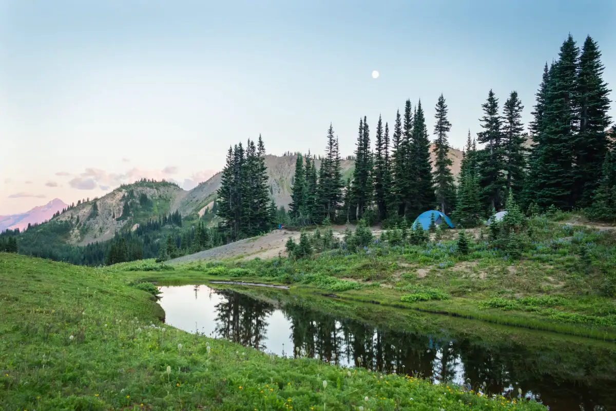 Camping in the mountains