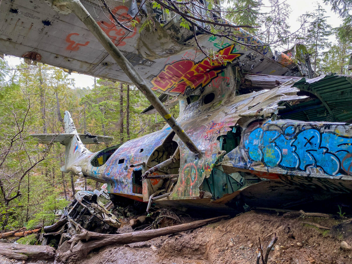 The Canso Bomber plane crash site in Tofino