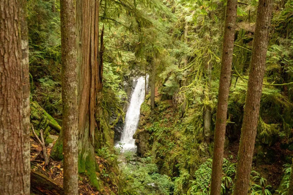 The waterfall in Cypress Falls Park in West Vancouver