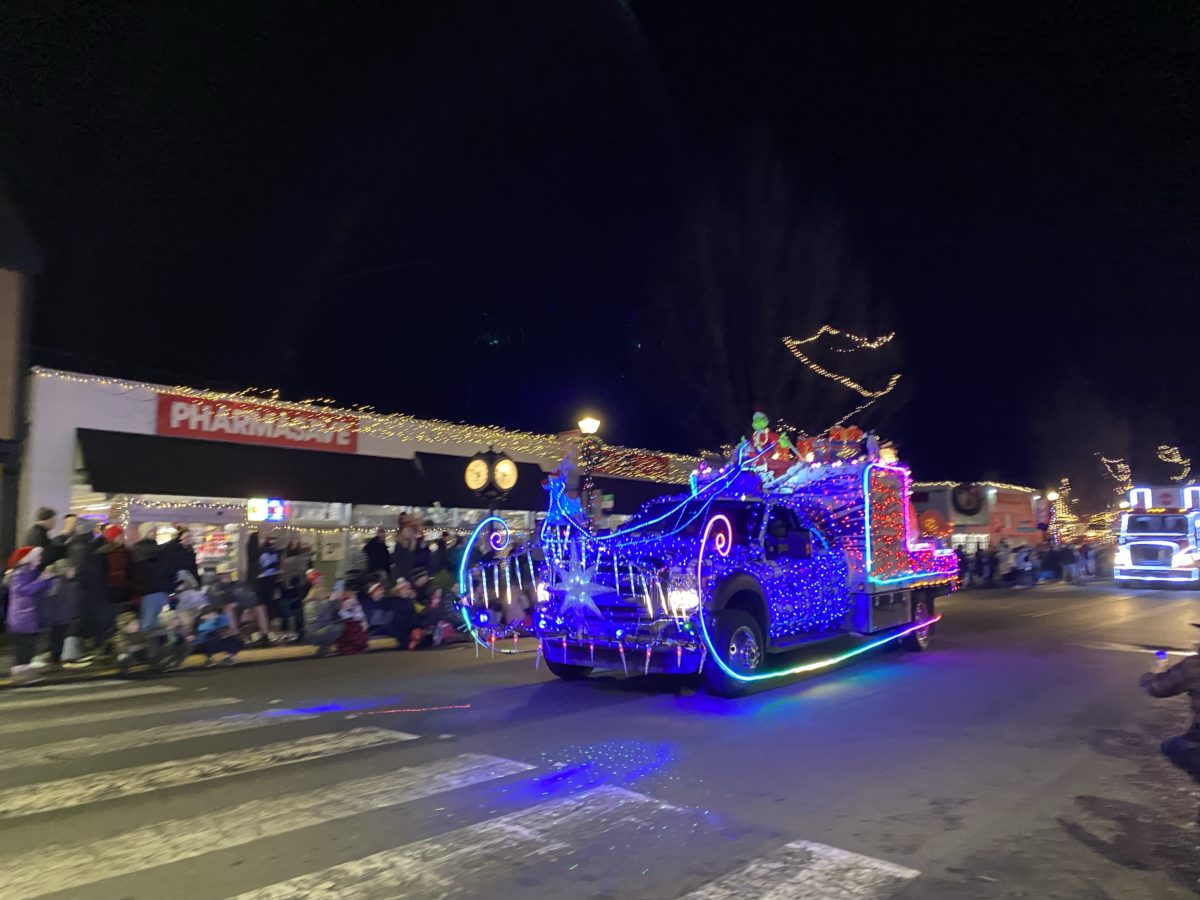 The IEOA Truck Light Convoy on Oak Bay Avenue