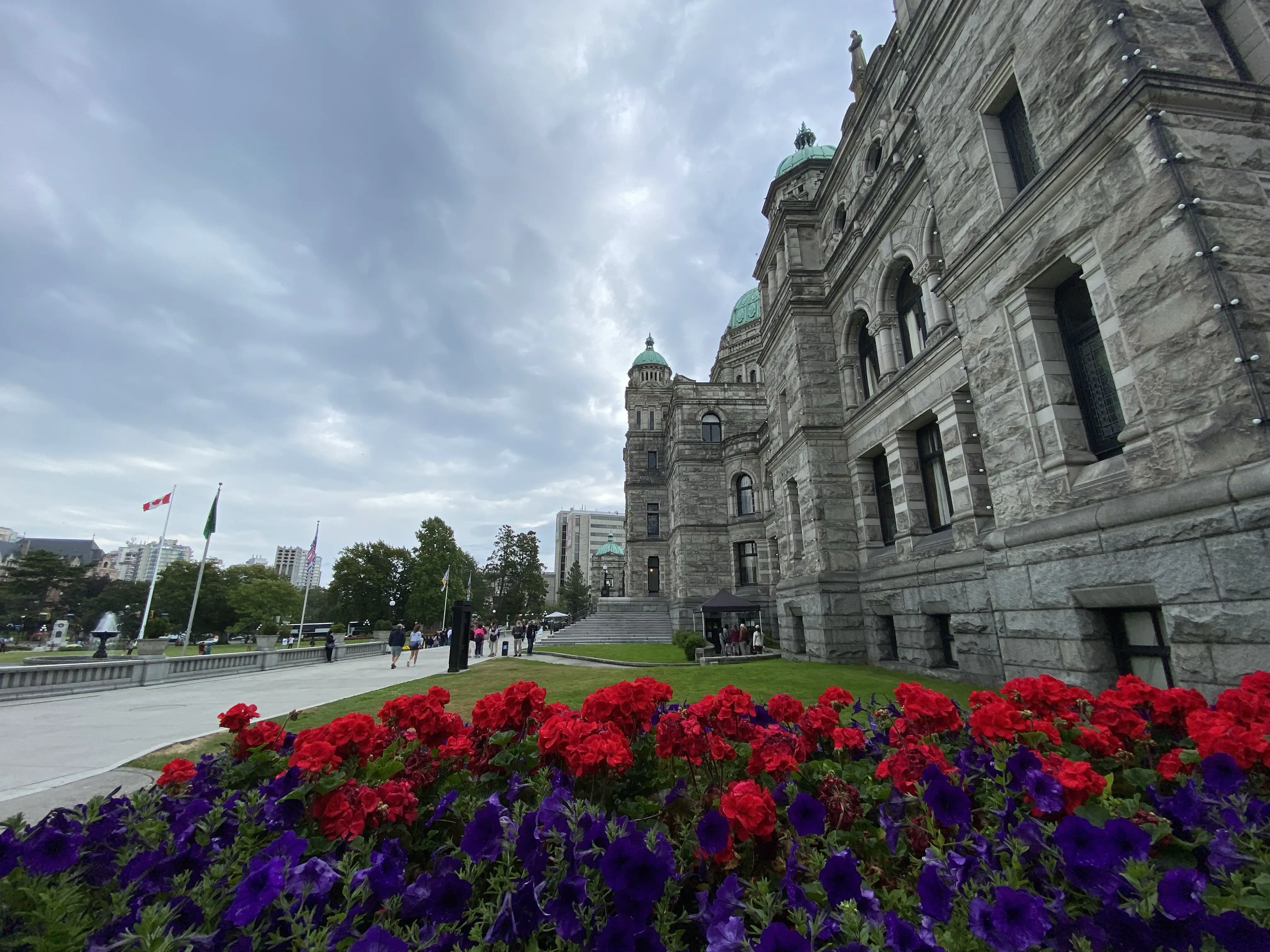 Some of the flowers at the BC Parliament Building in Victoria