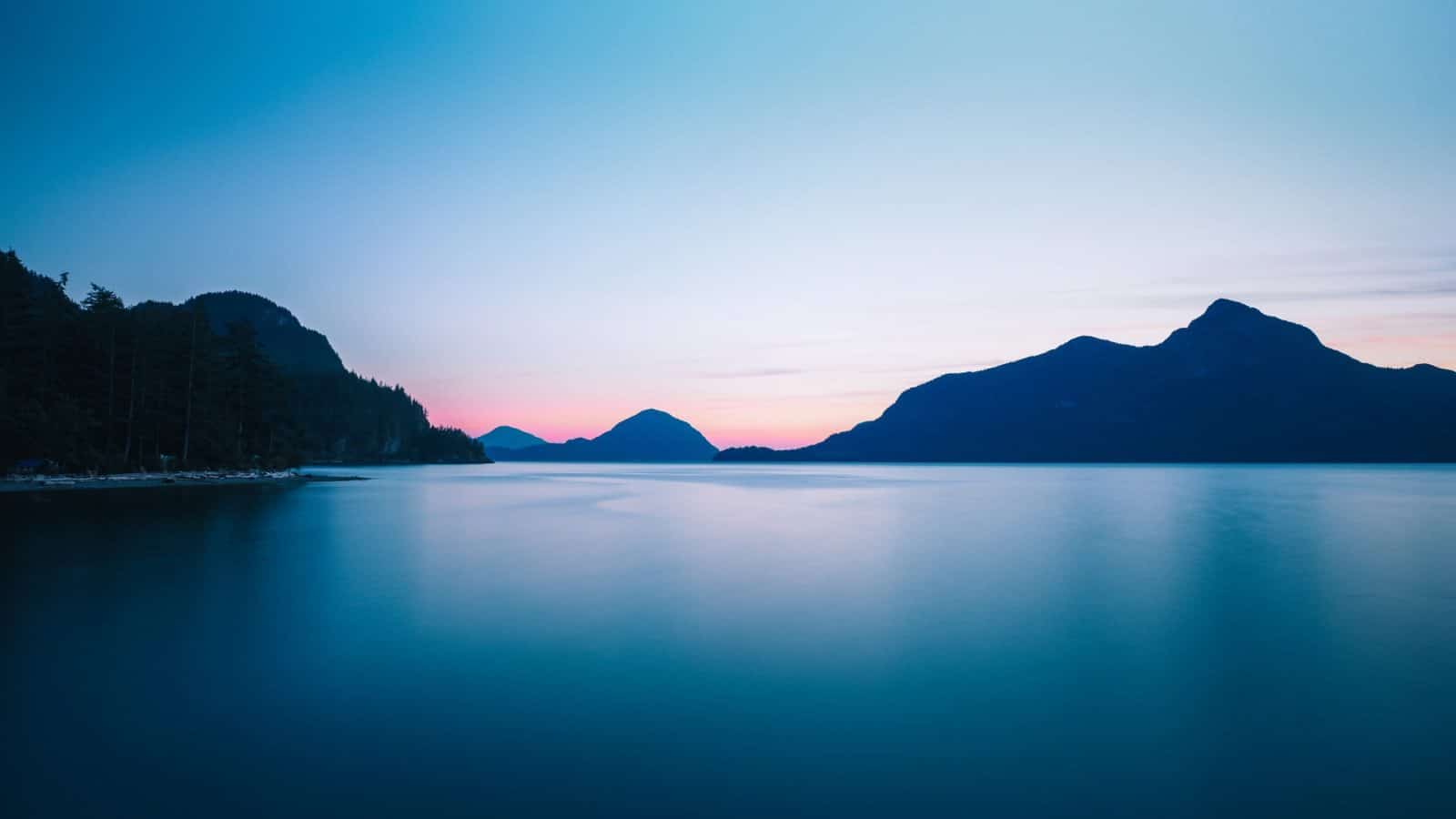 A sunset over Porteau Cove