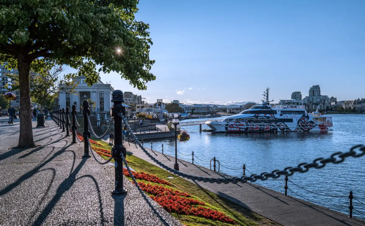 The Inner Harbour Causeway in Victoria, BC.