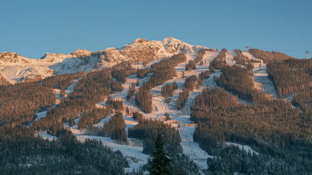 The runs down the Whistler-Blackcomb Ski Resort