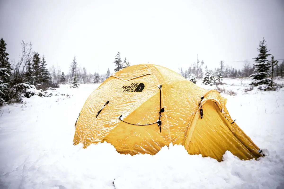 Winter Tent in the Snow
